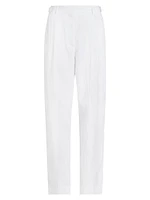 Pleated Wide-Leg Trousers