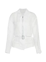 Cotton Organza Utility Jacket