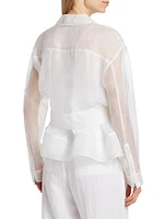 Cotton Organza Utility Jacket