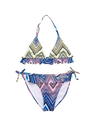 Little Girl's & Girl's Chevron Bikini