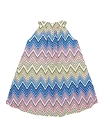 Little Girl's & Chevron Halter Dress