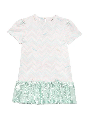 Little Girl's & Short Sleeve Dress