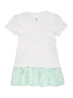 Little Girl's & Short Sleeve Dress