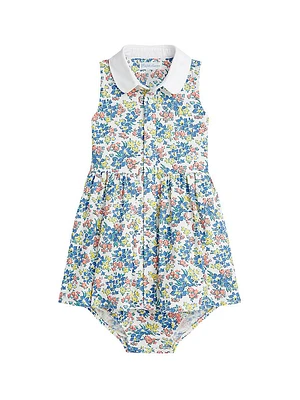 Baby Girl's Floral Cotton Shirtdress