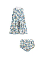 Baby Girl's Floral Cotton Shirtdress