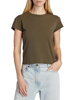 Tori Short-Sleeve Cotton Top