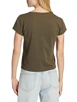 Tori Short-Sleeve Cotton Top