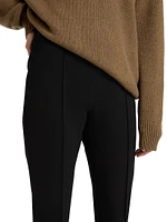 Desmy Wool-Blend Seamed Pants