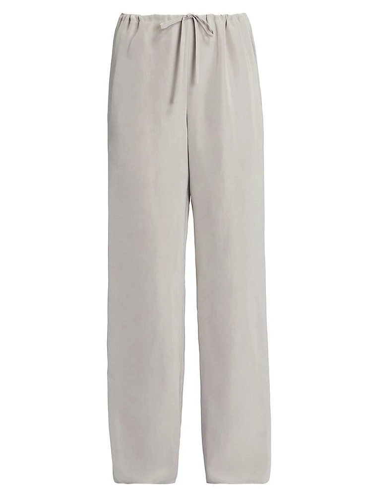 Silk Drawstring Pants