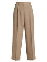 Tor Pleated Wool Wide-Leg Pants