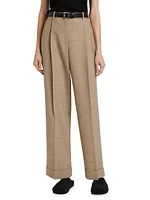 Tor Pleated Wool Wide-Leg Pants