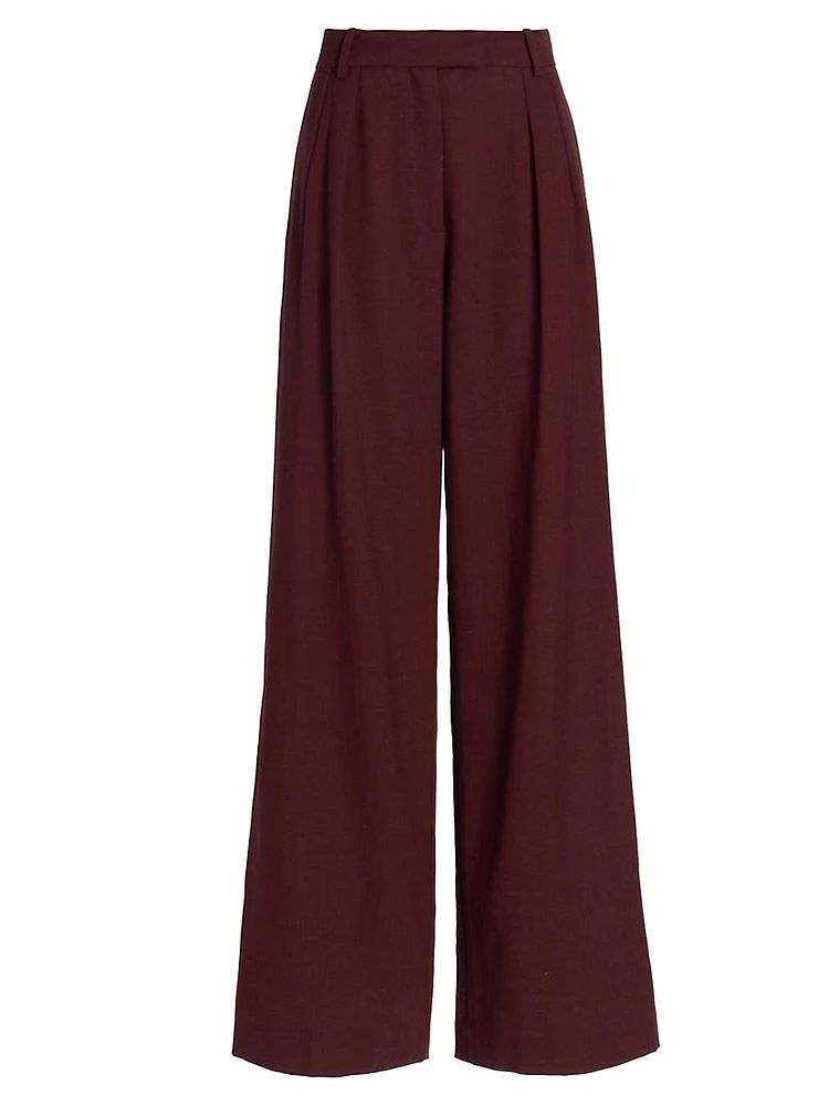 Antone Wide-Leg Virgin Wool Pants