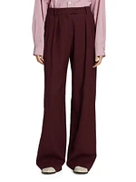 Antone Wide-Leg Virgin Wool Pants