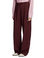 Antone Wide-Leg Virgin Wool Pants