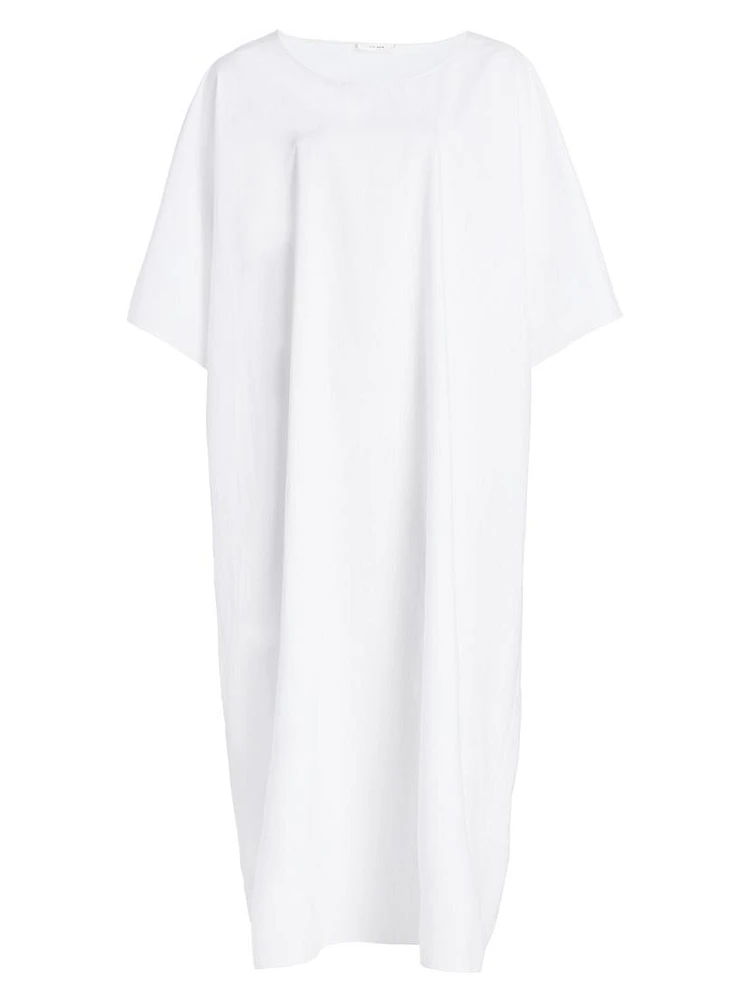 Isora Cotton-Silk Oversized Midi Dress