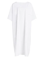 Isora Cotton-Silk Oversized Midi Dress