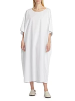 Isora Cotton-Silk Oversized Midi Dress