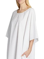 Isora Cotton-Silk Oversized Midi Dress