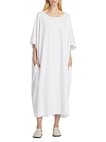 Isora Cotton-Silk Oversized Midi Dress