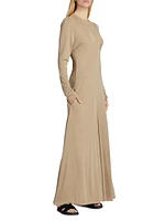 Venusia Long-Sleeve Maxi Dress