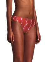 Sunset Waves Floral Bikini Bottoms