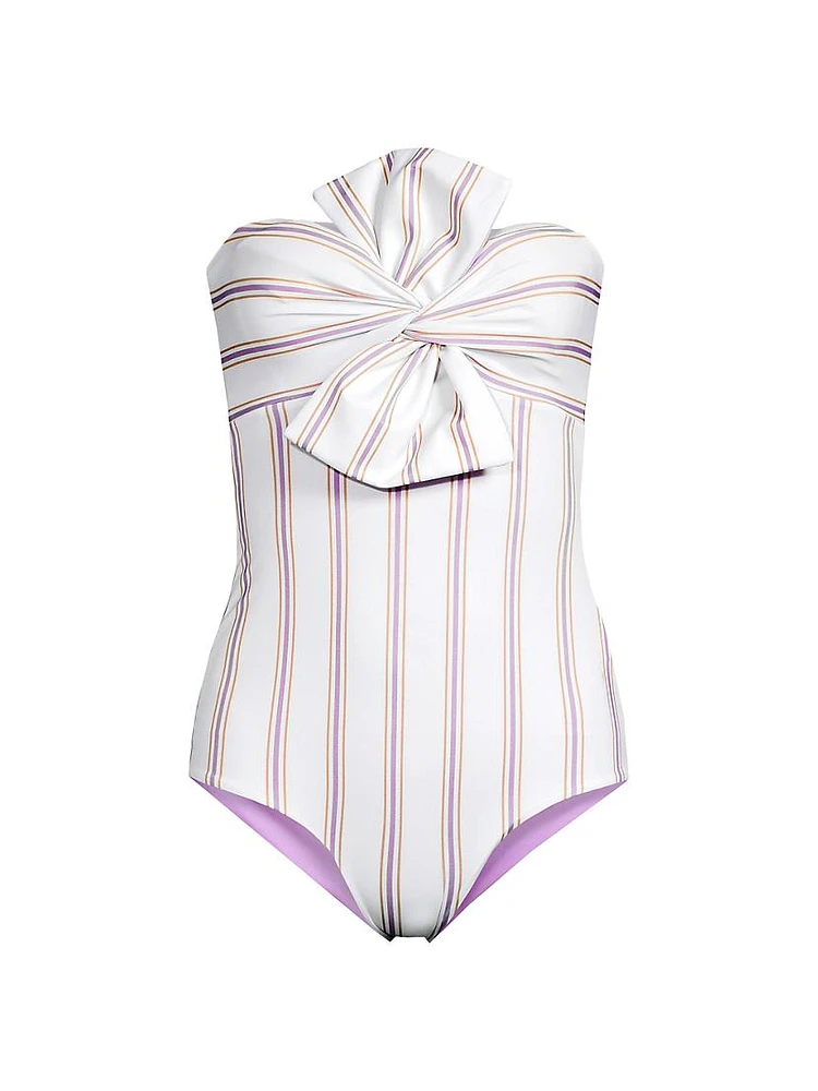 Malaga Reversible Twist One-Piece Swimsuit