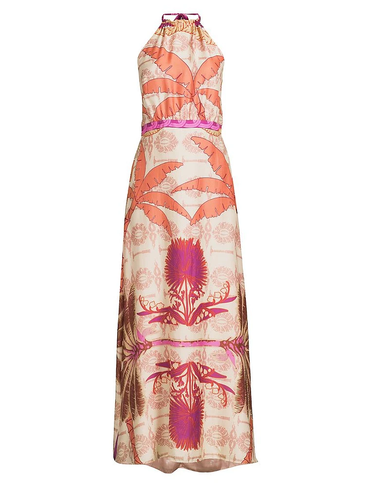 Magdalena Cotton-Silk Maxi Dress