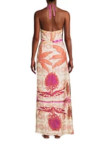 Magdalena Cotton-Silk Maxi Dress