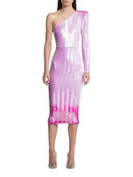 A Change Of Heart Sequined Midi-Dress