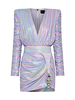 Star Bright Metallic Minidress