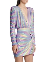 Star Bright Metallic Minidress