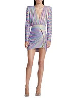 Star Bright Metallic Minidress