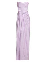 Strapless Draped Gown