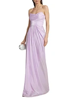 Strapless Draped Gown