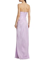 Strapless Draped Gown