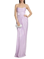 Strapless Draped Gown