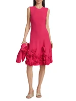 Penelope Knit Rosette Midi-Dress