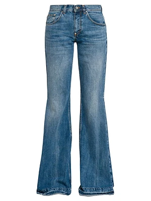 Wide-Leg Long Jeans