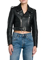 Faux Leather Moto Jacket