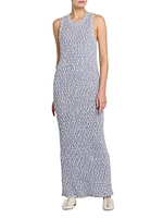 Bouclé-Knit Maxi Dress