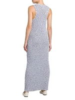 Bouclé-Knit Maxi Dress