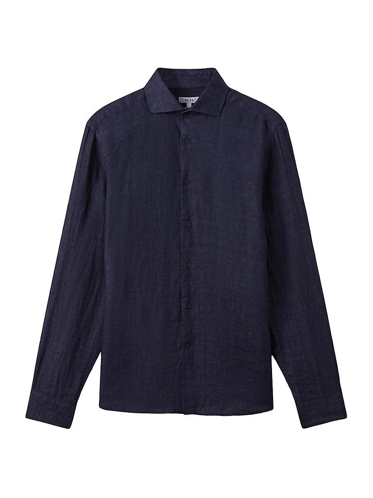 Nrd Ruban Linen Button-Front Shirt