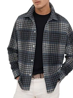 Duranti Plaid Button-Front Overshirt