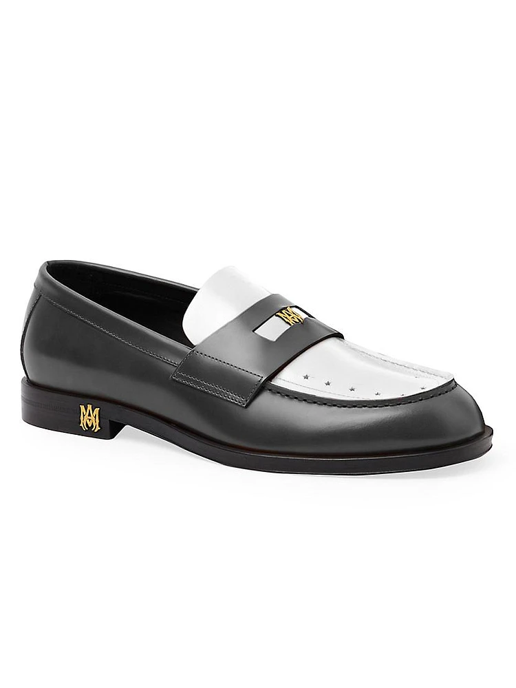 MA-1 Colorblocked Leather Loafers