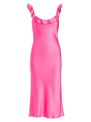 Maelyn Silk Sleeveless Midi-Dress