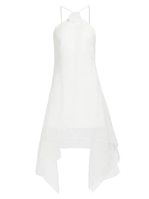 Natalie Handkerchief-Hem Minidress