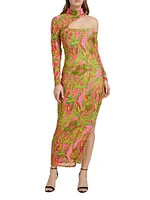 Zusi Evergreen Asymmetric Maxi Dress