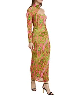 Zusi Evergreen Asymmetric Maxi Dress