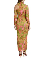 Zusi Evergreen Asymmetric Maxi Dress