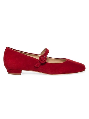 Gabriela Suede Mary Jane Flats